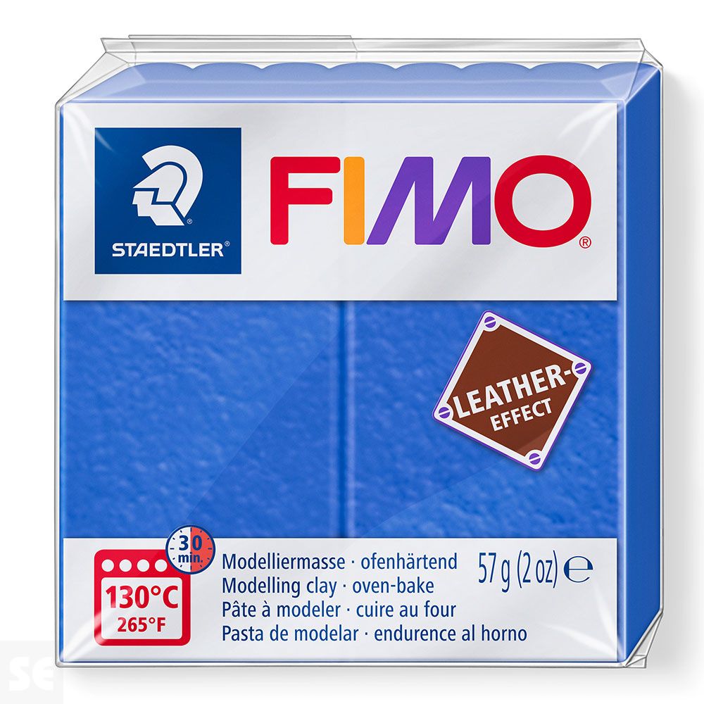 Fimo Pastilla Leather-Effect Índigo 57g