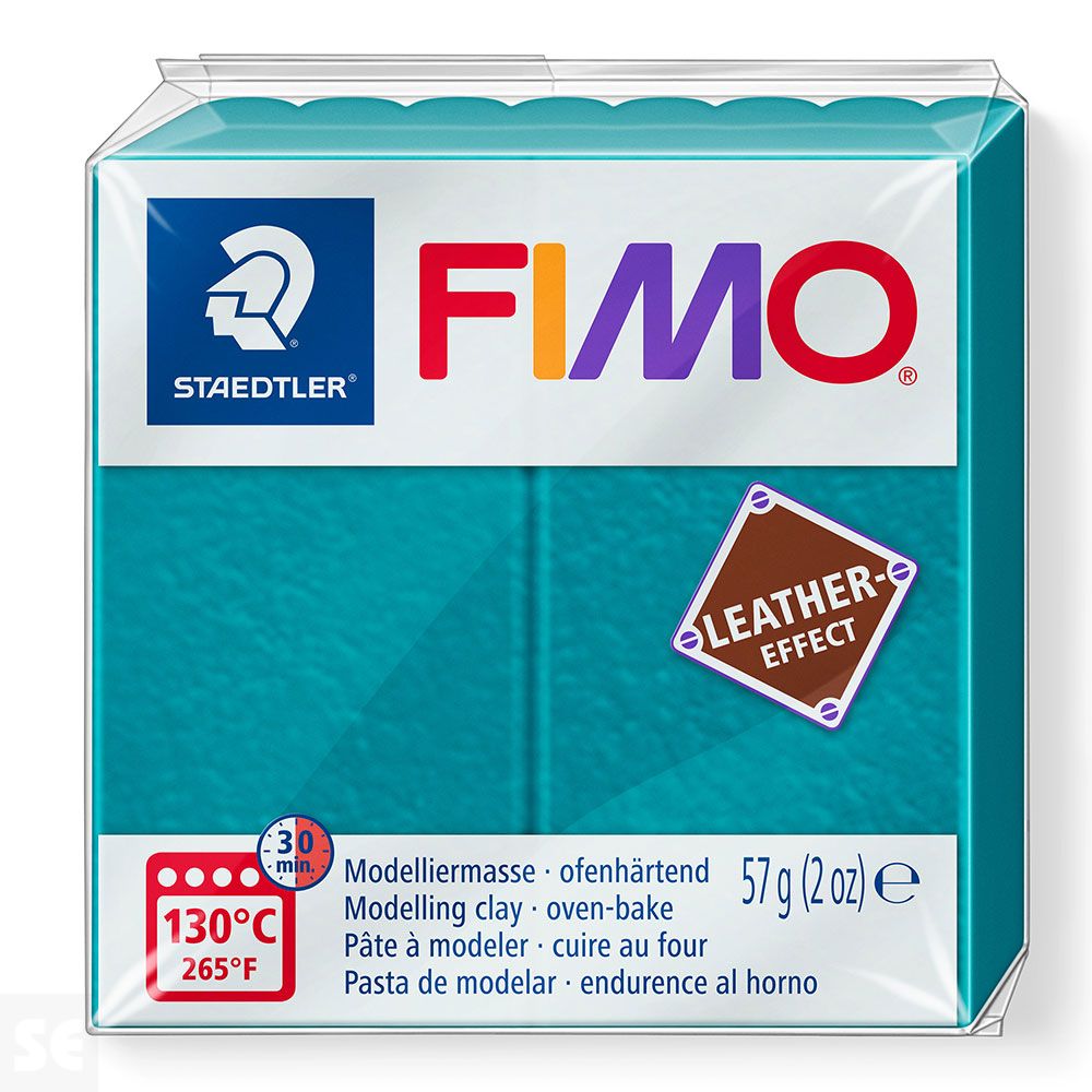 Fimo Pastilla Leather-Effect Laguna 57g