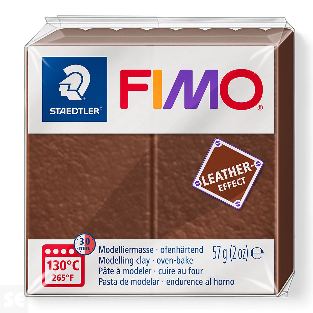 Fimo Pastilla Leather-Effect Nuez 57g