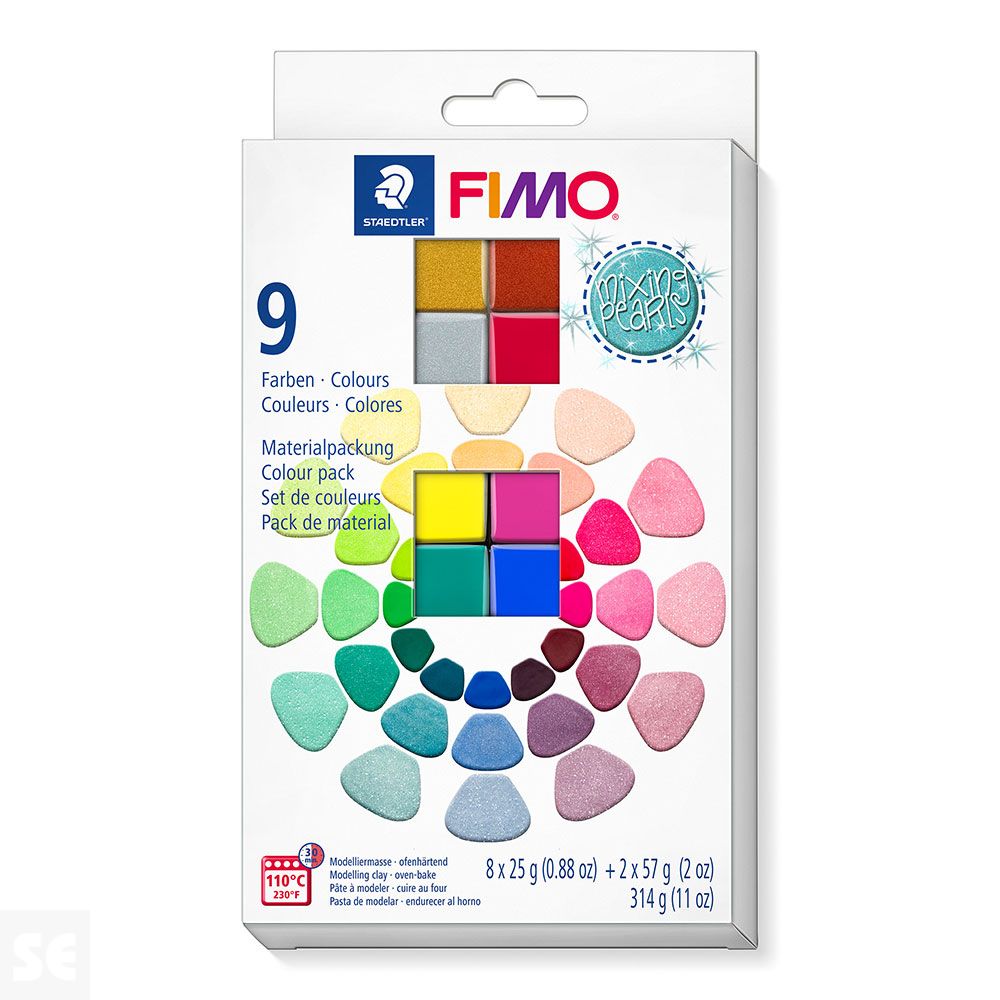 Colour Mixing Mica Fimo Effect 2 de 57g + 8 Medias Pastillas