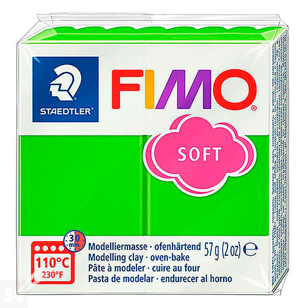 Fimo Pastilla Soft Verde Manzana 57g
