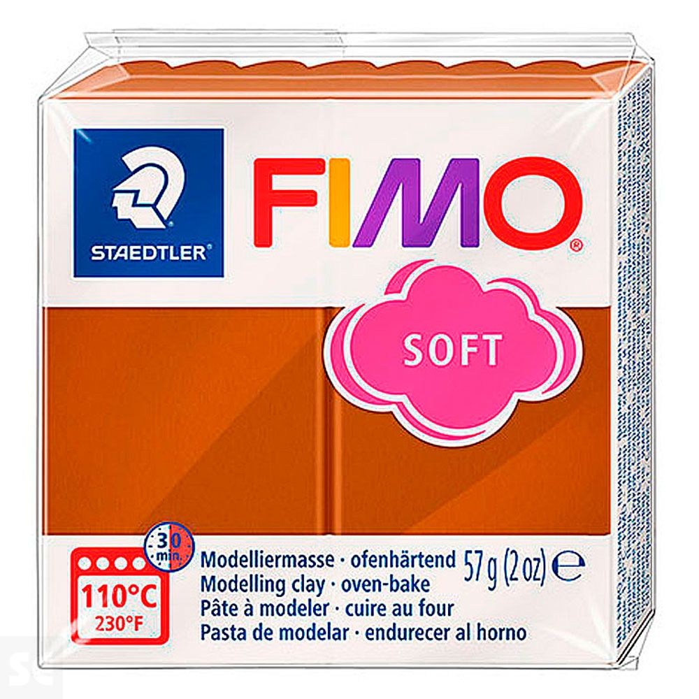 Fimo Pastilla Soft Marrón 57g