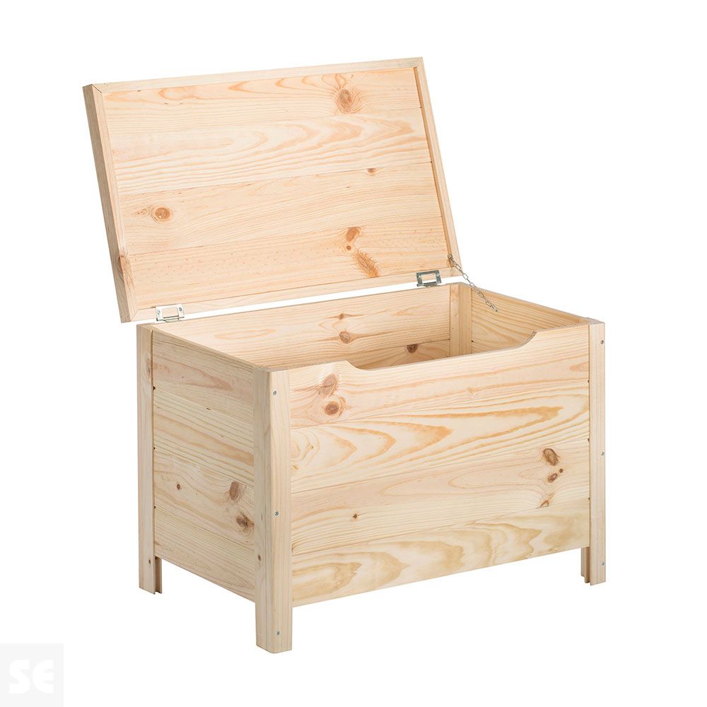 Baúl Pino Macizo Natural 40x70x48 cm