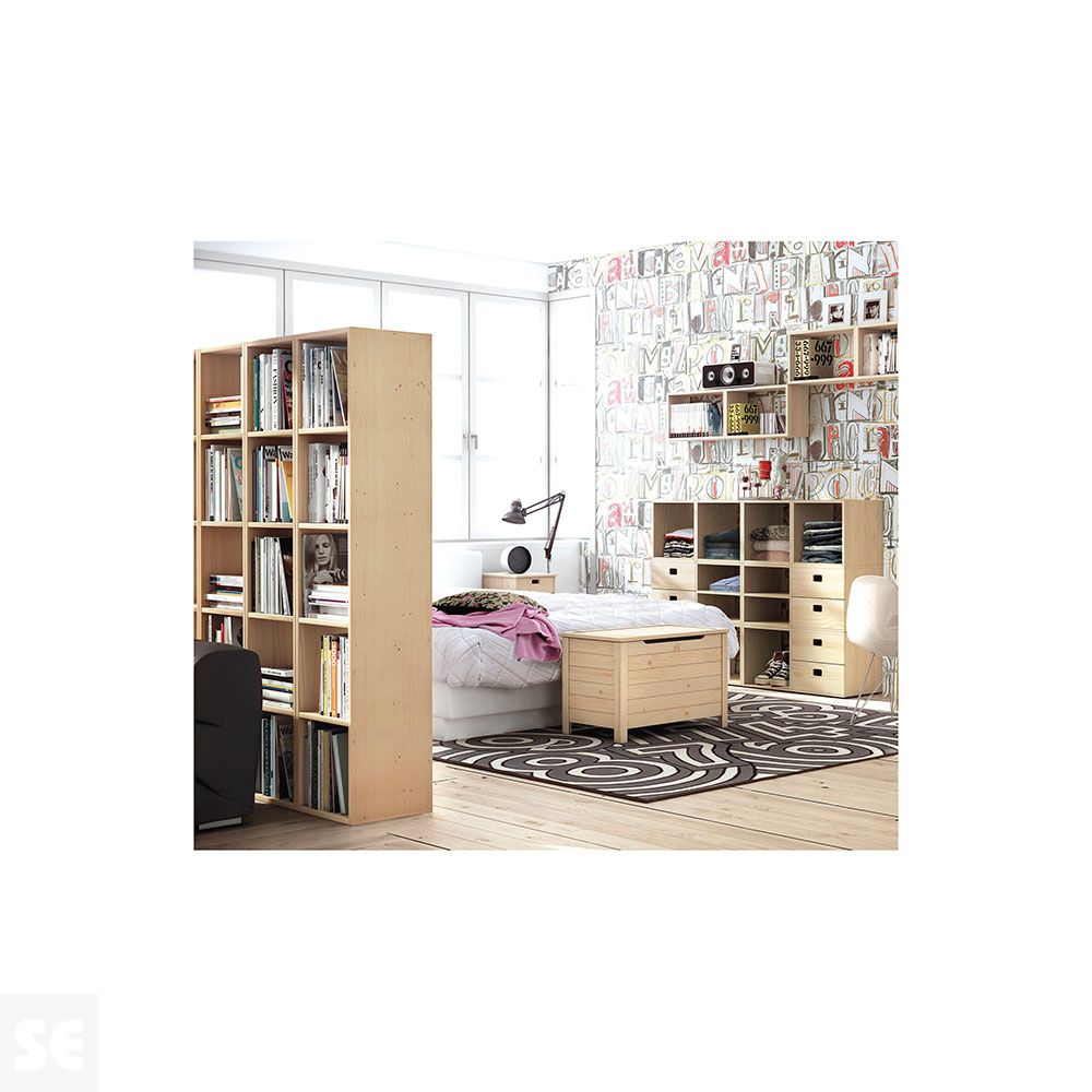 Baúl Pino Macizo Natural 40x70x48 cm