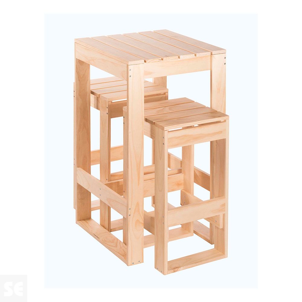 Mesa Cuadrada Alto 105x56