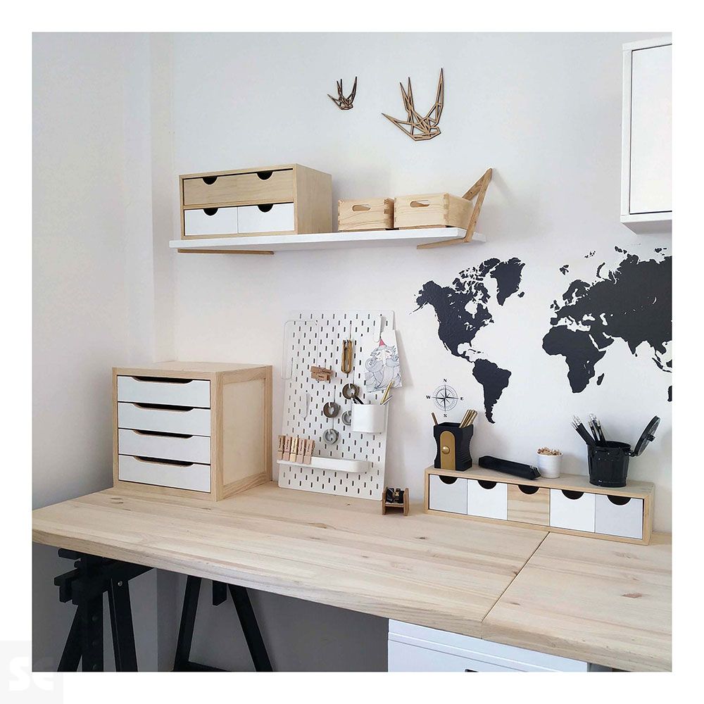 Caja Madera C/Tapa 30x20x14 cm Natural