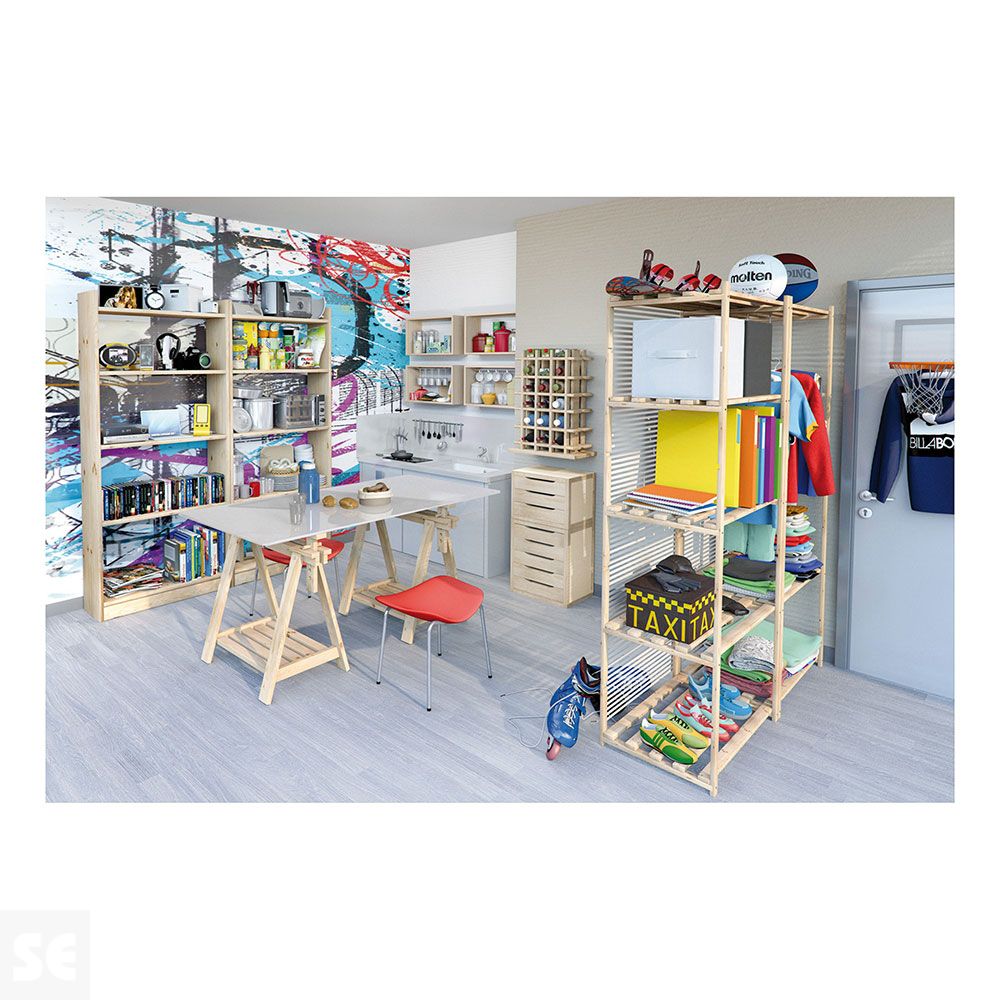 Estantería Pino Nc-3-30 Natural