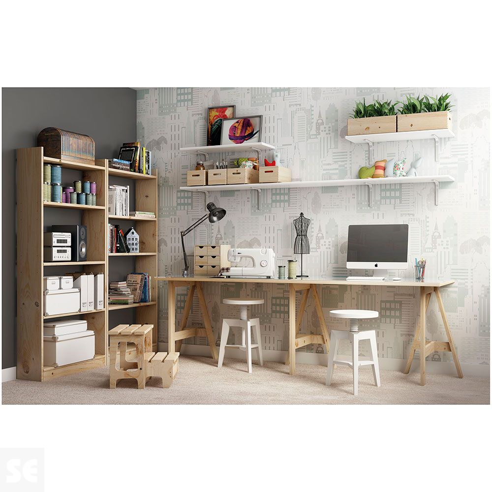 Estantería Pino Nc-3-30 Natural