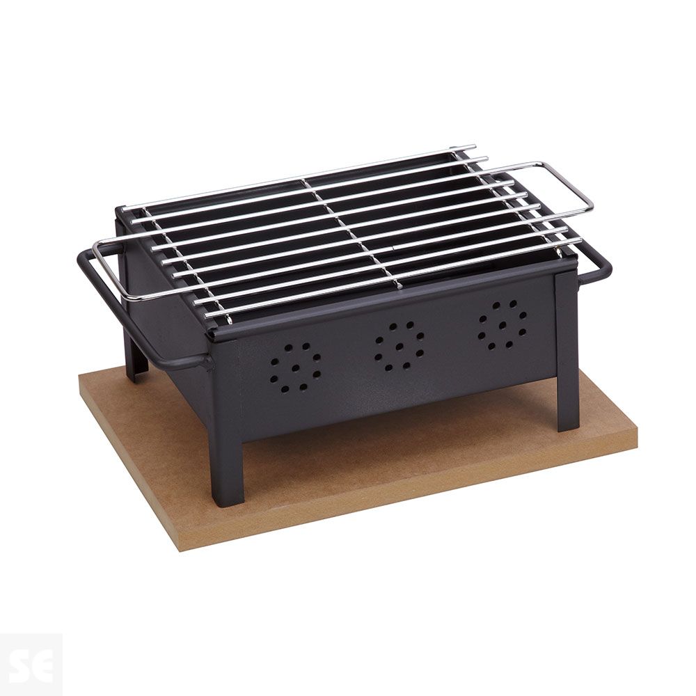 Barbacoa Sobremesa 25x20 cm (Parrilla Inox)