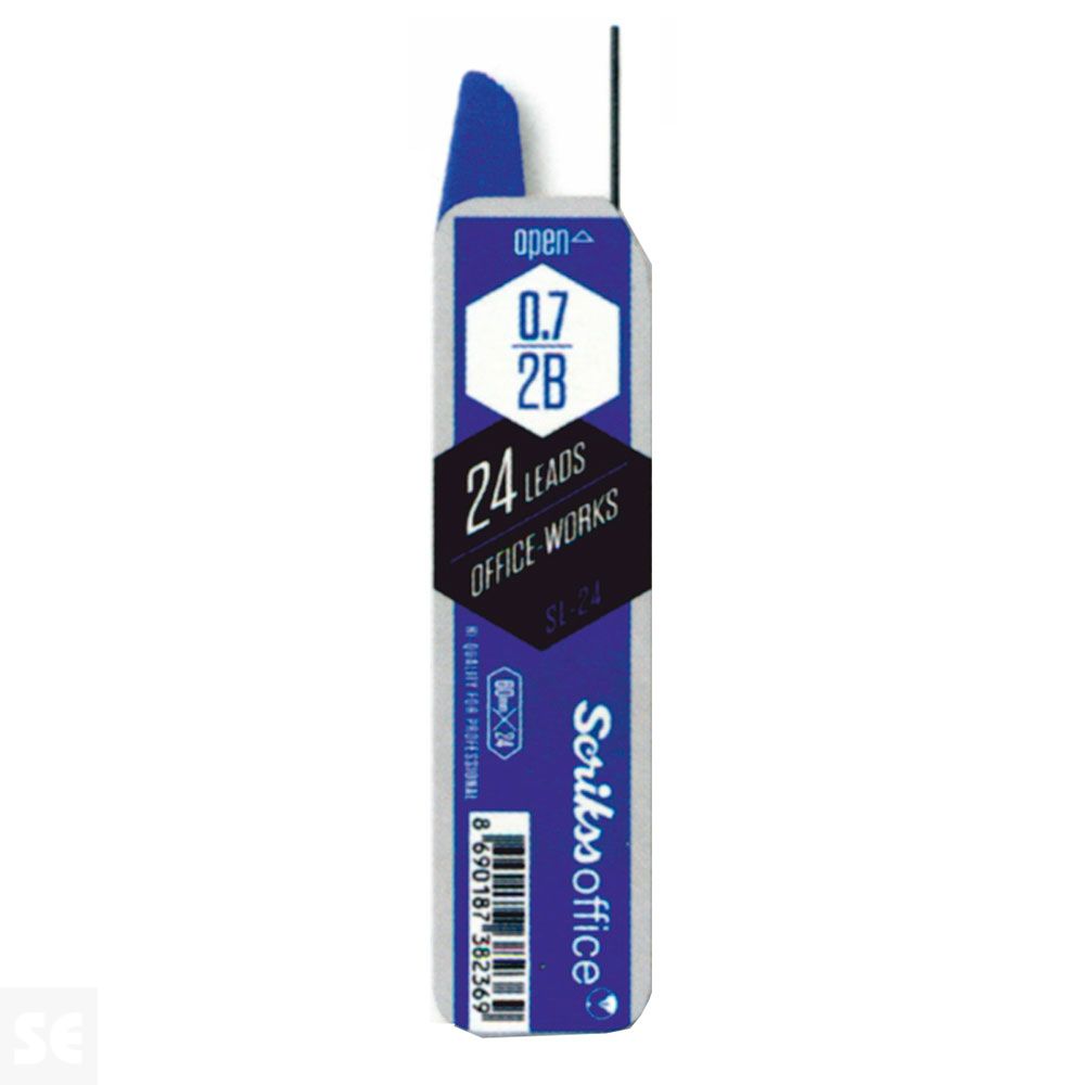 Scrikss 24 Minas Grafito 0,7 mm 2B Mod 85179