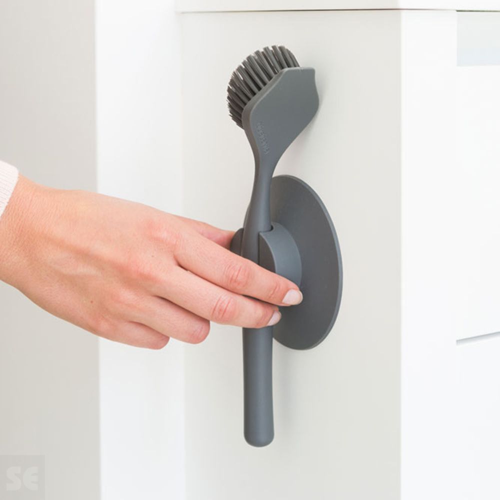 Cepillo Para Platos,Soporte Con Ventosa