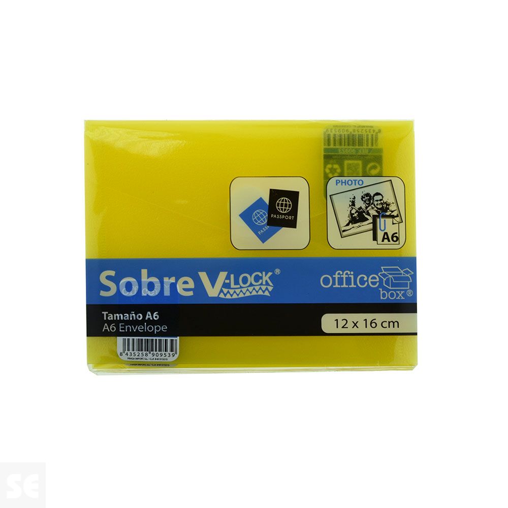 Sobre Cierre por contacto A6 Amarillo 90953