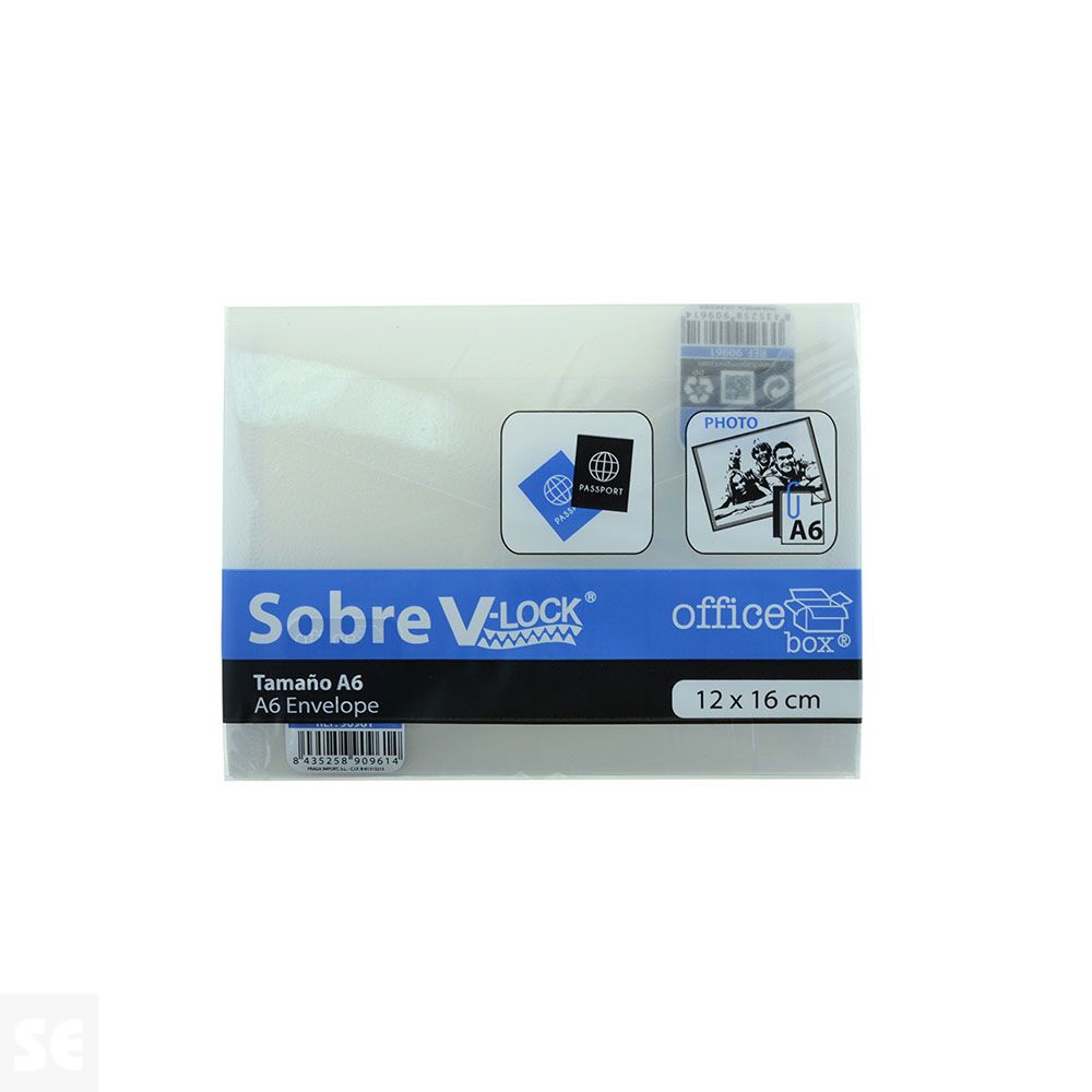 Sobre Cierre por contacto A6 Cristal 90961