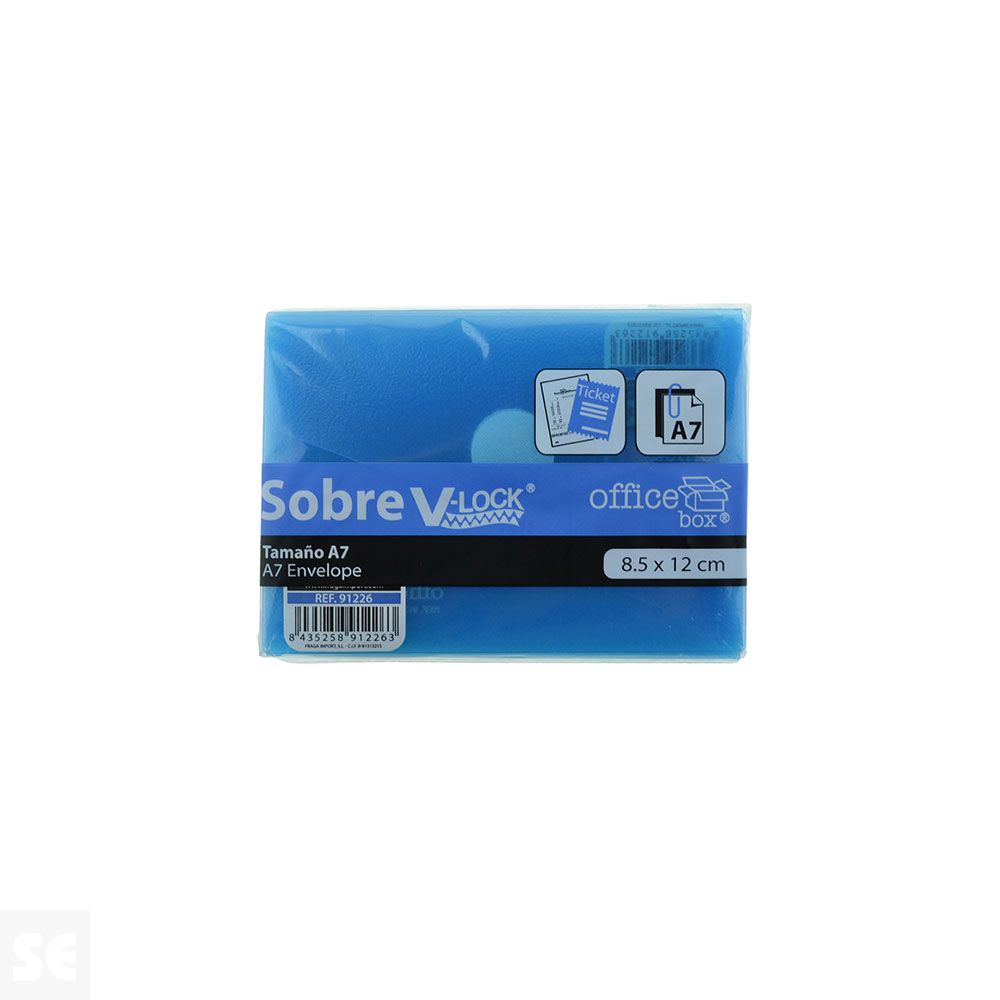 Sobre Cierre por contacto A-7 Azul 91226