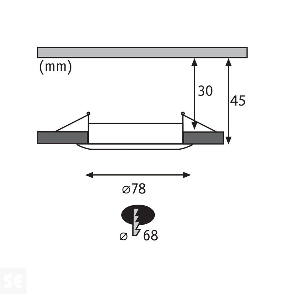 Foco empotrable Coin Slim Rd Starr Led Cromado Ref.93861