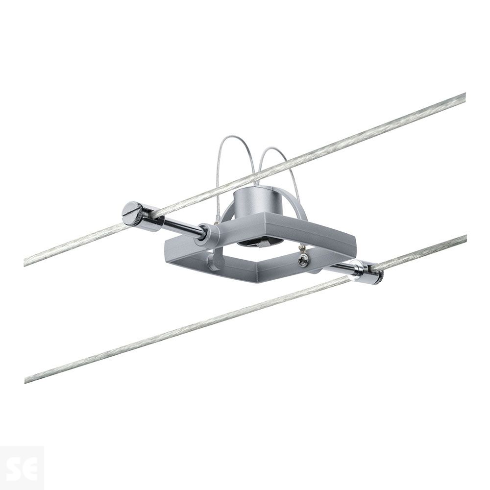 Foco Wire System Mac II en sistema de cable Cromo Mate 1x10 W Gu5 12v Ref.94132