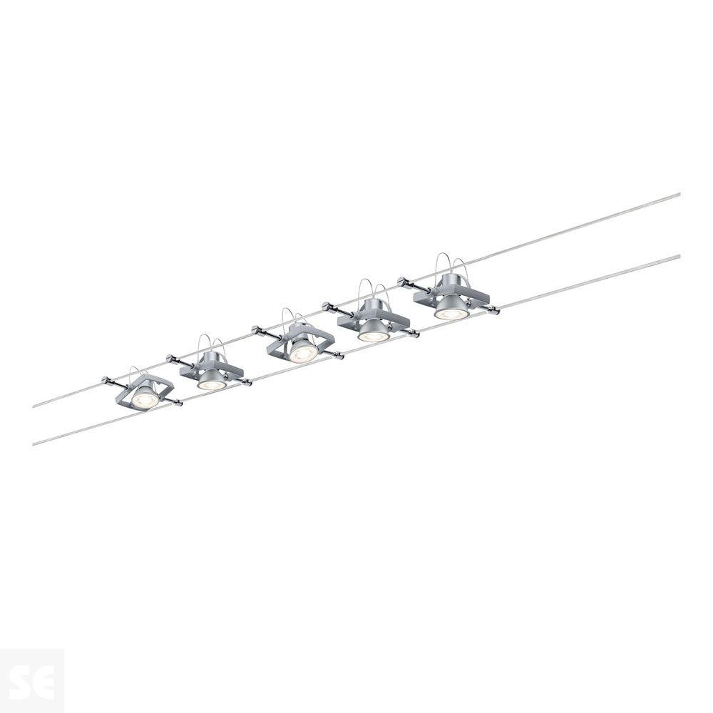 Sistema de Cable Set Mac II 105 Cromo Mate Incl. 5x10 W/Gu5.3 Ref.94133