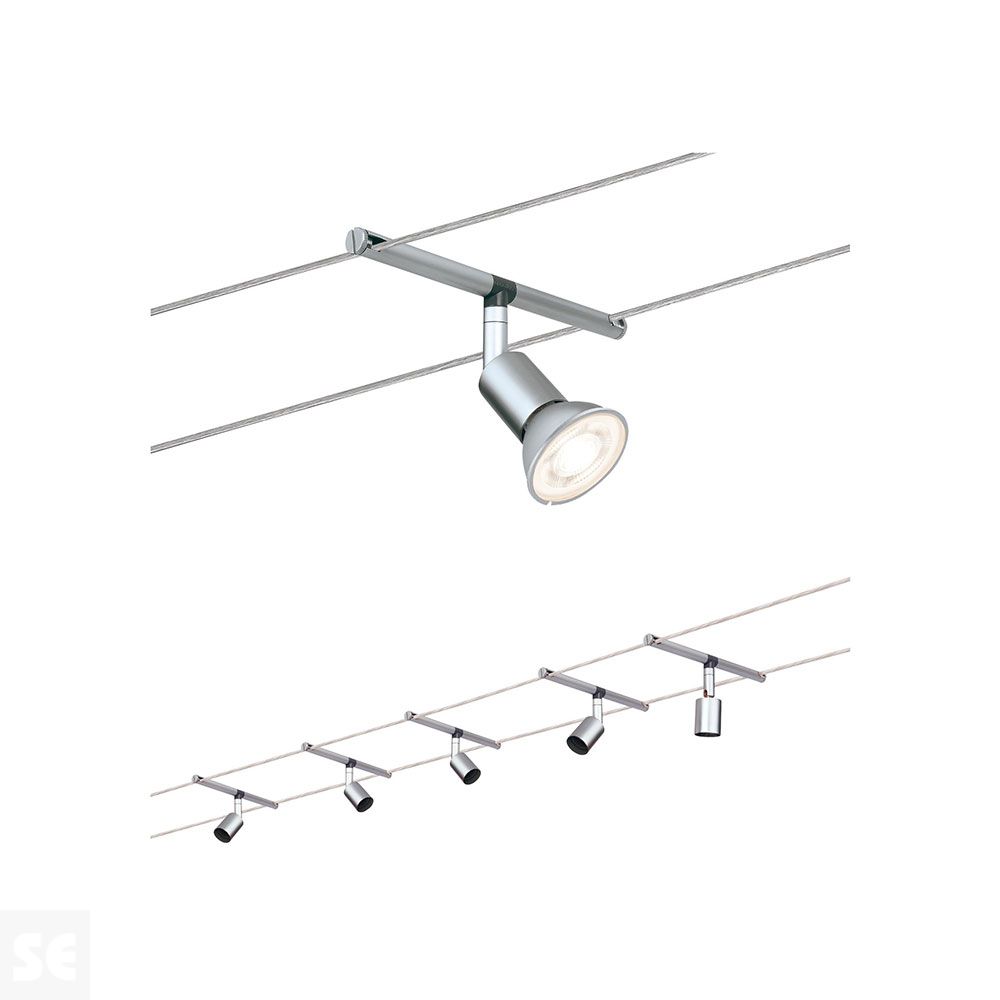 Sistema de Cable Spice Salt Metal Cromo Mate 5x10 W 230/12 v 80 va Ref.94145