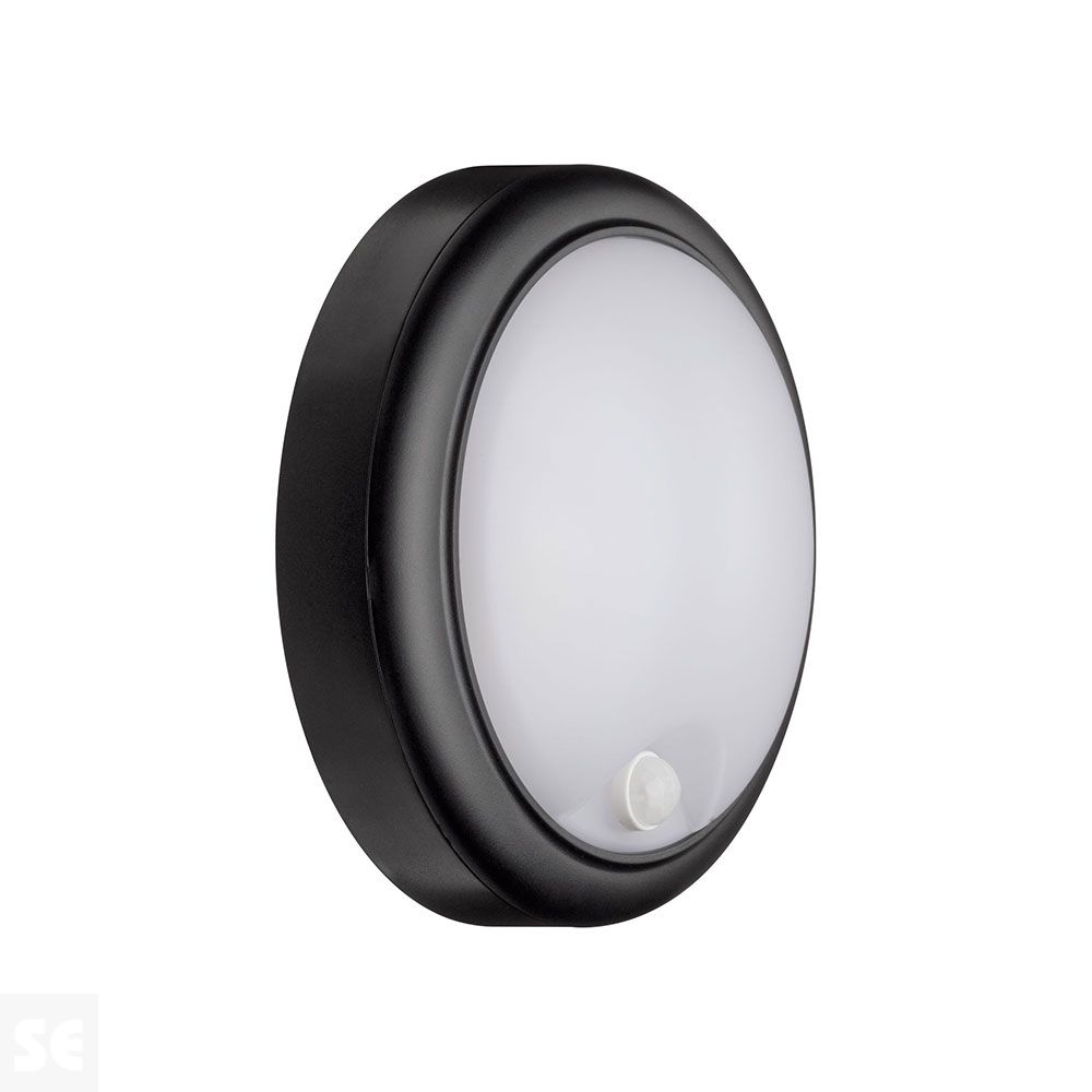 Detector Movimiento Aplique Pared Ext. Plást. Gris 230 v