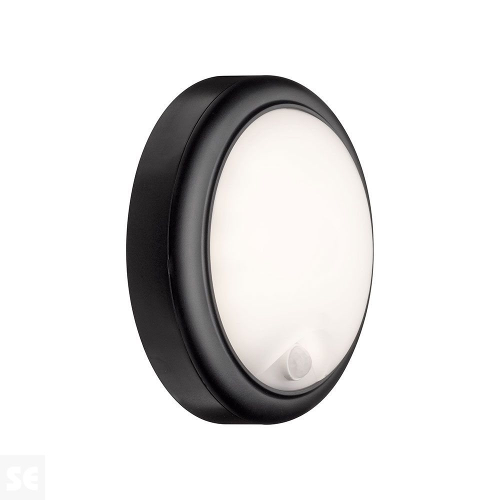 Detector Movimiento Aplique Pared Ext. Plást. Gris 230 v