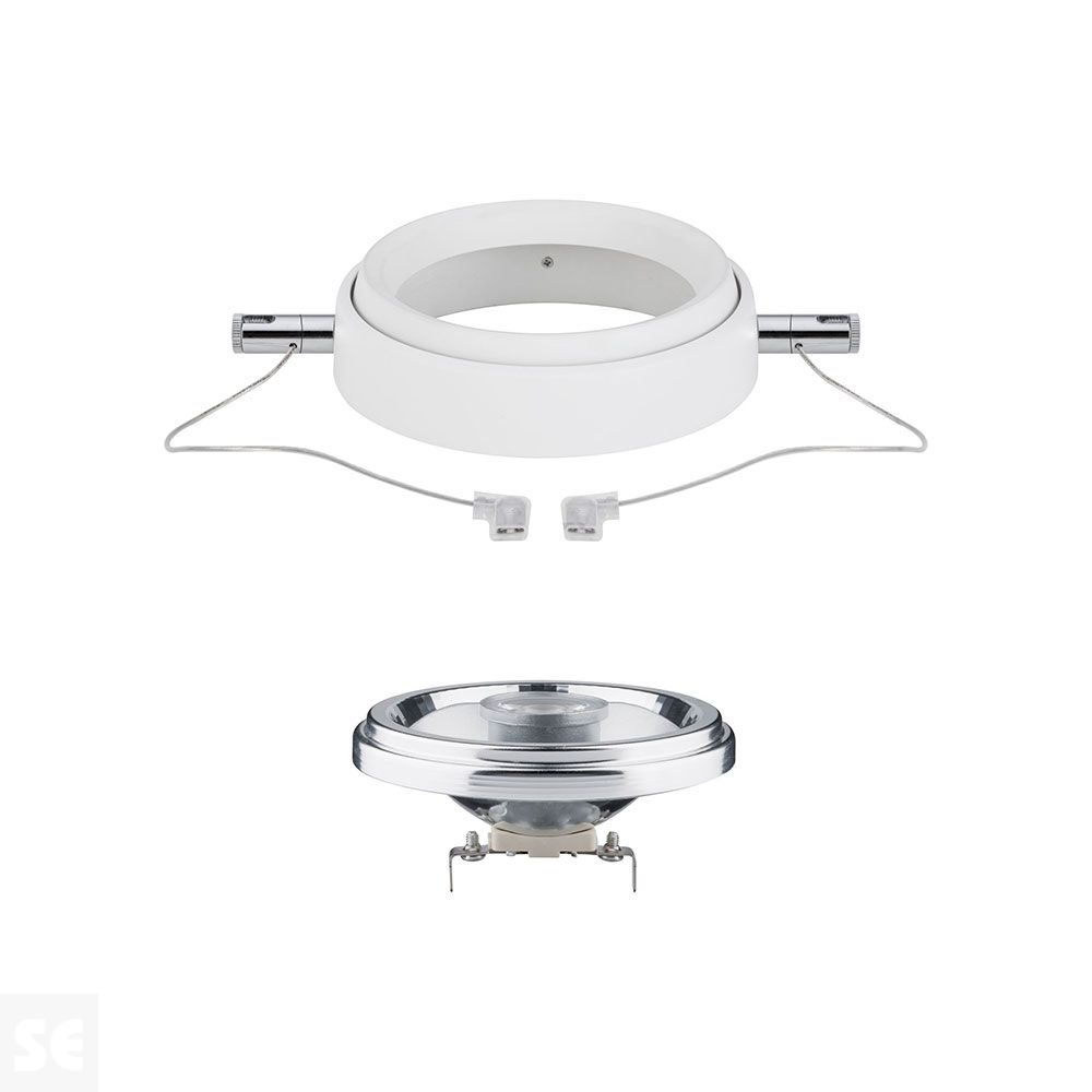 Foco Wiresystem Powerline II Blanco 1x8 W G53 230/12 v 80 va Ref.94201