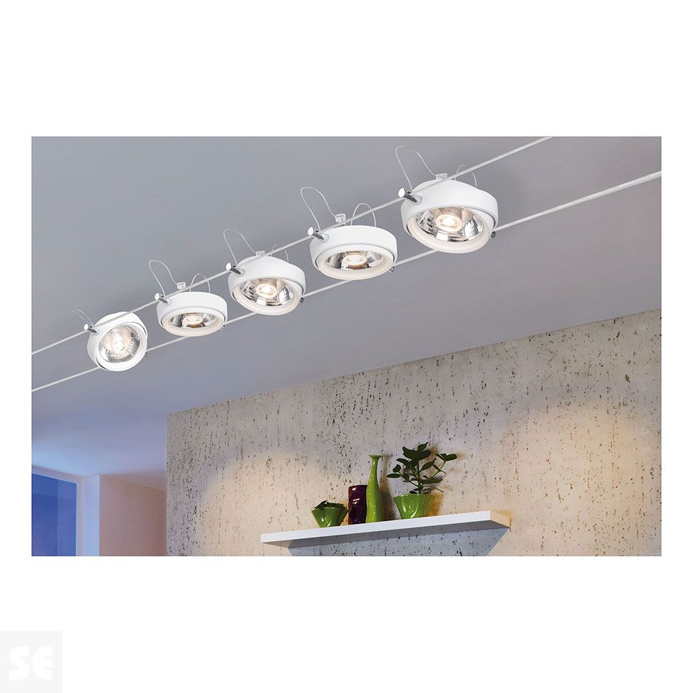 Foco Wiresystem Powerline II Blanco 1x8 W G53 230/12 v 80 va Ref.94201