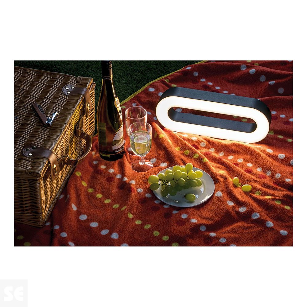 Lámpara Led Exterior Moval Gris 3,5 W USB Ref.94207