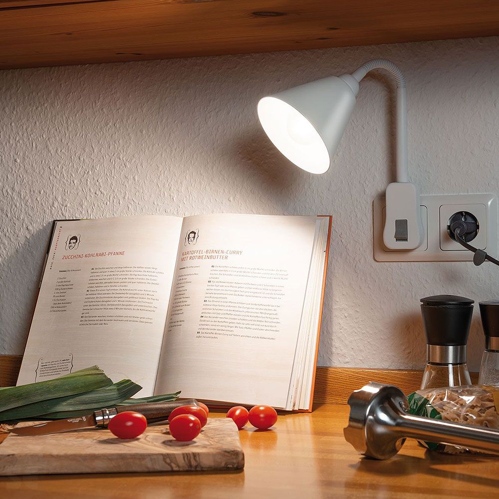 Lámpara Junus para Enchufar Blanco Máx. 20w-E14 Ref.95428