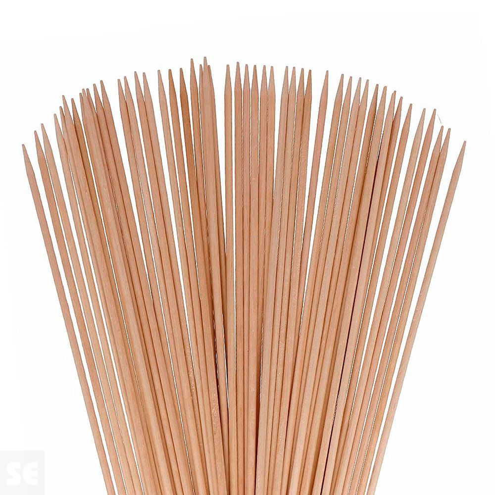 Pinchos Madera Natural 200x2,5 mm 50 uds.