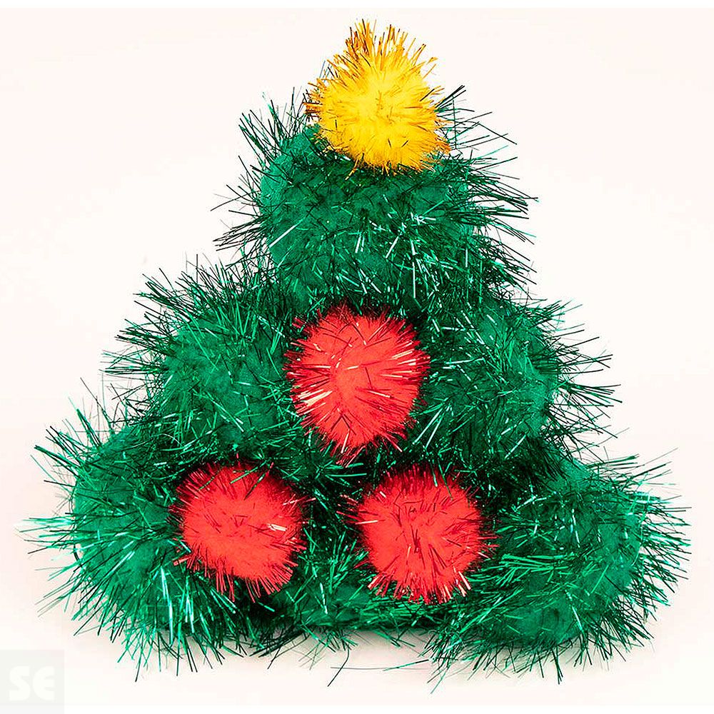 Pompones Brillantes Mix Colores Polipropileno 50 mm 50 uds.