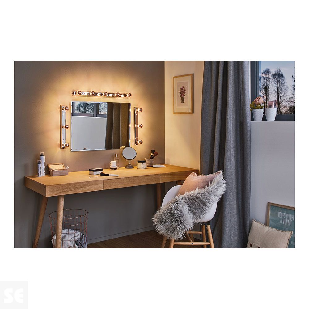 Regula Barra E14 Max.3x40 W Cromo