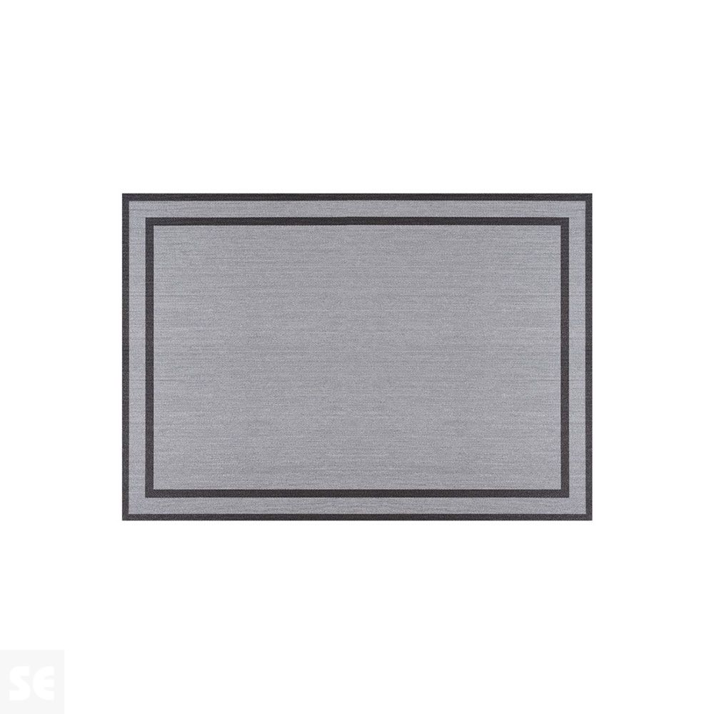 LIVING DEC - Alfombra tejido de vinilo Marco1 Silver 200x290 cm