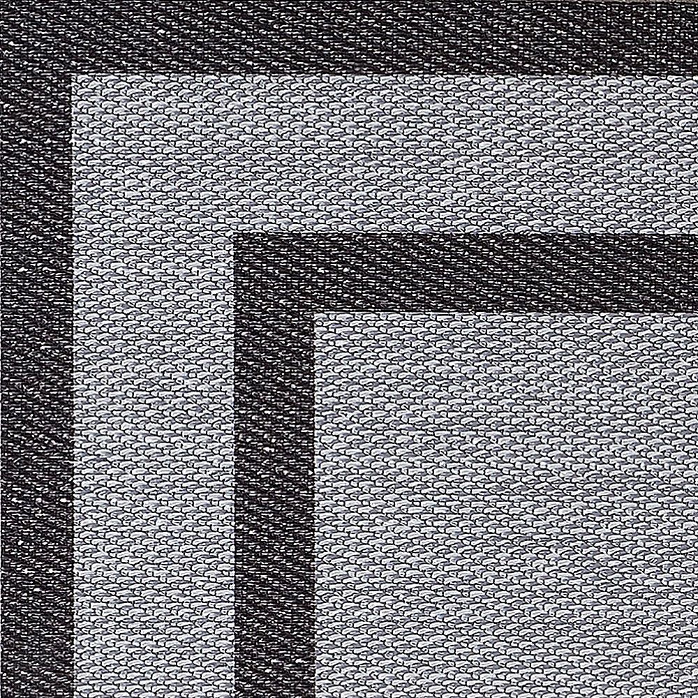 LIVING DEC - Alfombra tejido de vinilo Marco1 Silver 200x290 cm