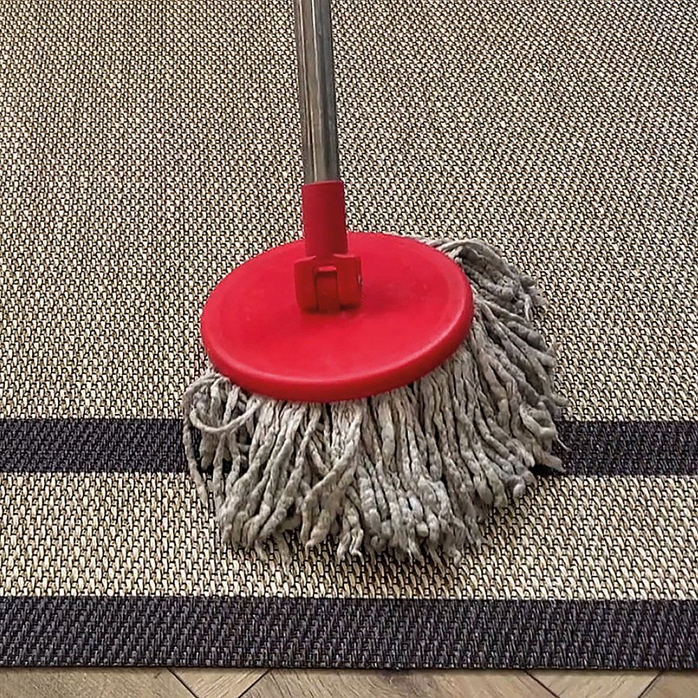 LIVING DEC - Alfombra tejido de vinilo Marco1 Silver 200x290 cm