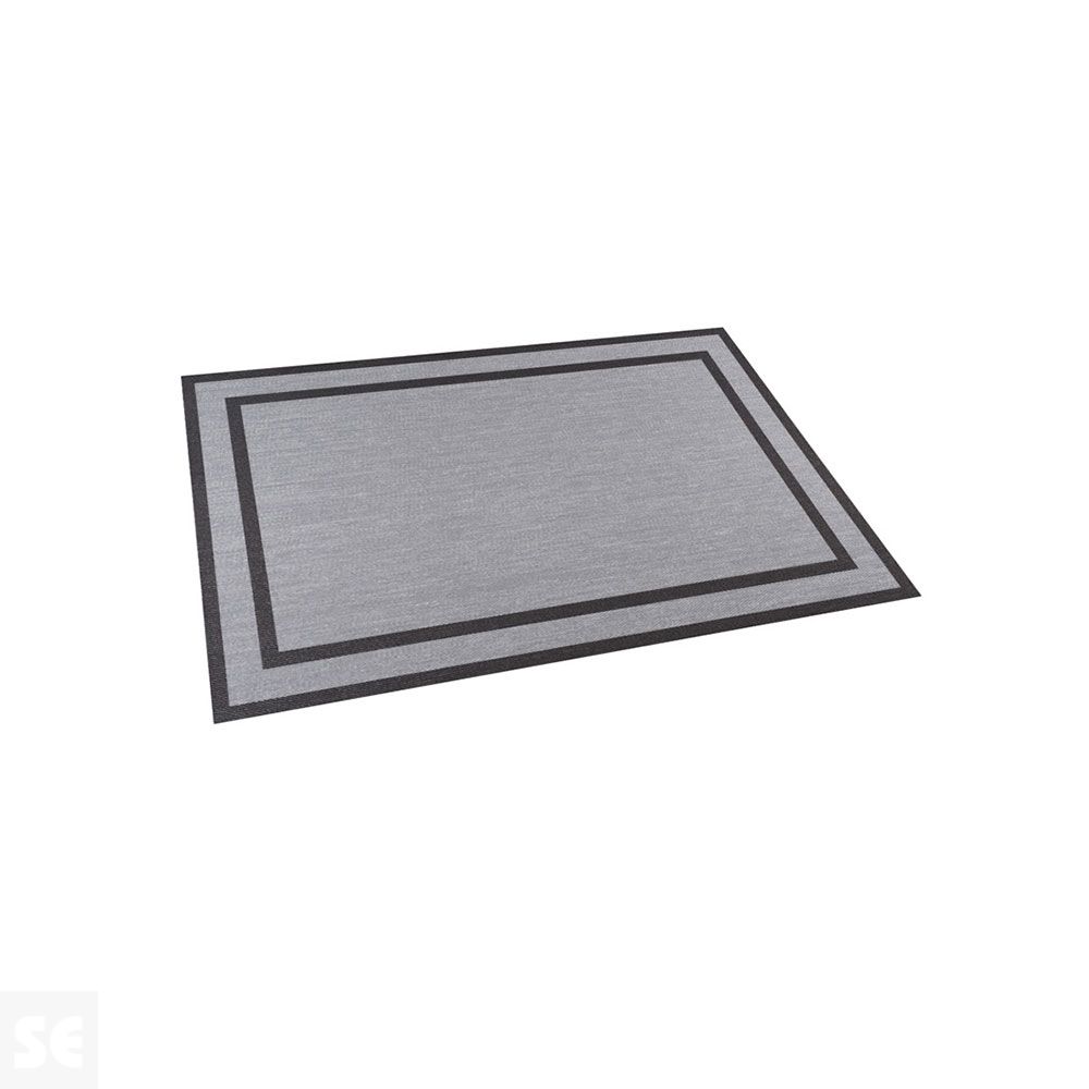 LIVING DEC - Alfombra tejido de vinilo Marco1 Silver 200x290 cm