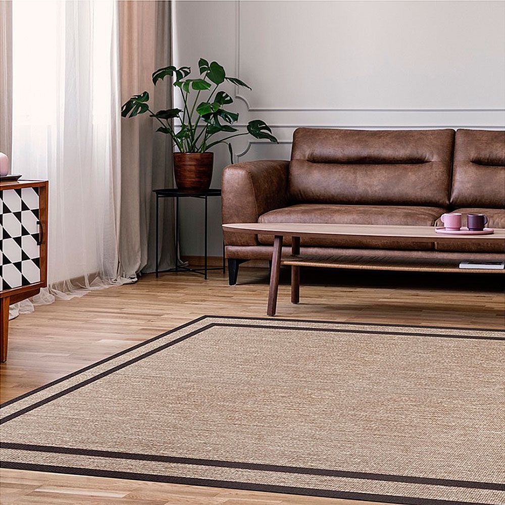 LIVING DEC - Alfombra tejido de vinilo Marco2 Gold 60x90 cm