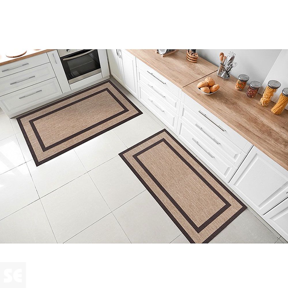 LIVING DEC - Alfombra tejido de vinilo Marco2 Gold 60x90 cm