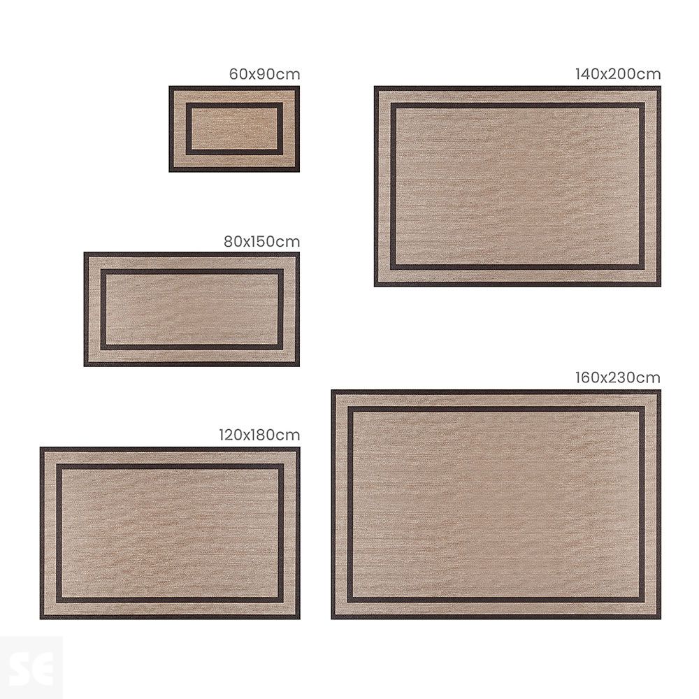 LIVING DEC - Alfombra tejido de vinilo Marco2 Gold 60x90 cm