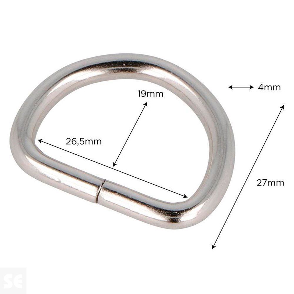 Anilla D Hierro Níquel 26,5 mm 5u.