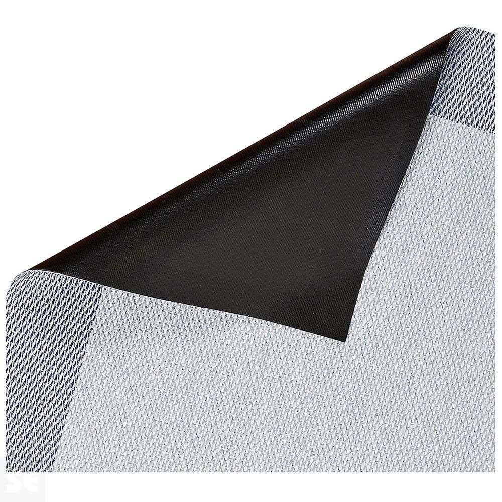 Alfombra Tejido de Vinilo Gris-Gris 60x200