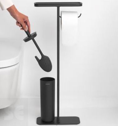 Portarrollo Estante Escobillero Mineral Gris Infinito