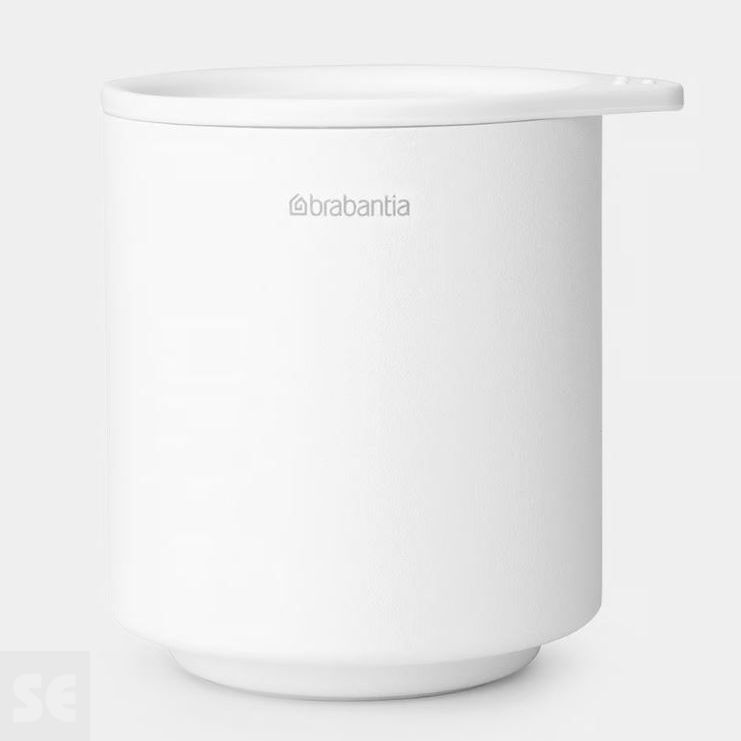 Portaalgodones Bote Organizador Mineral Blanco Fresco