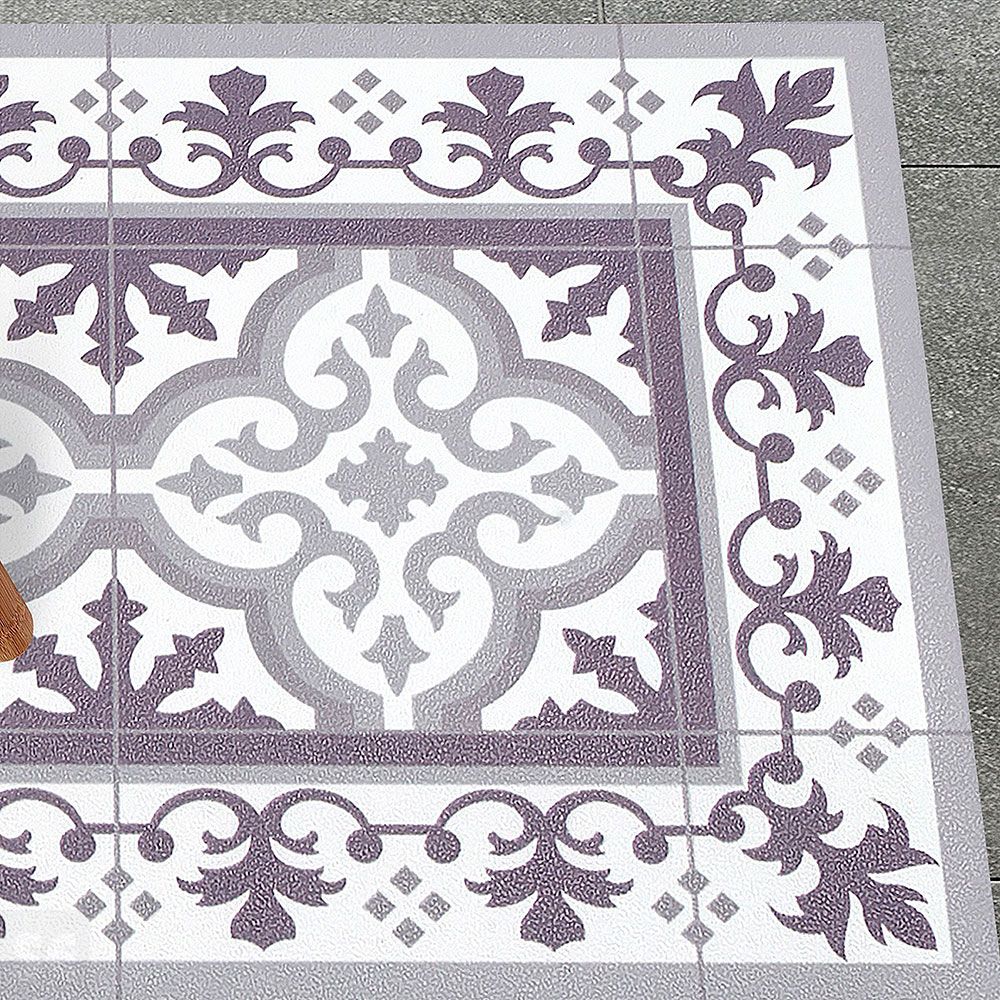 ARTDECO - Alfombra vinílica compacta Grises 60x200 cm