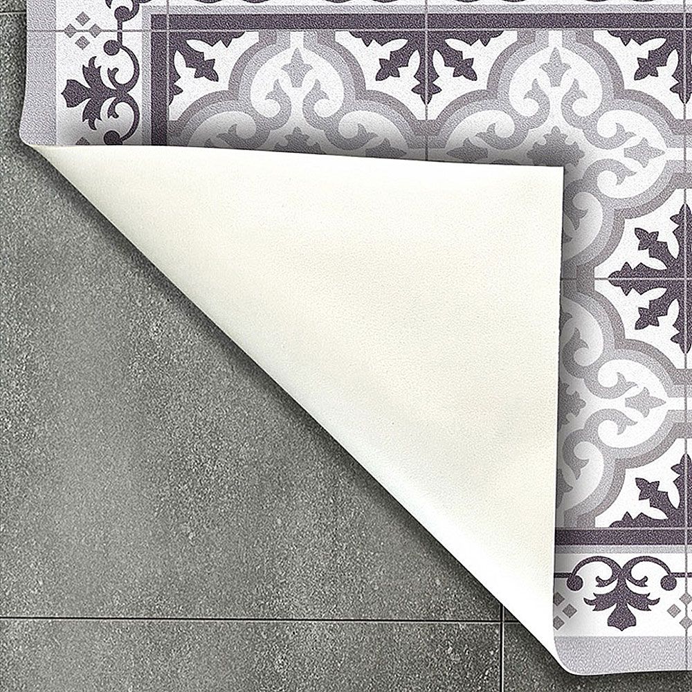 ARTDECO - Alfombra vinílica compacta Grises 60x200 cm