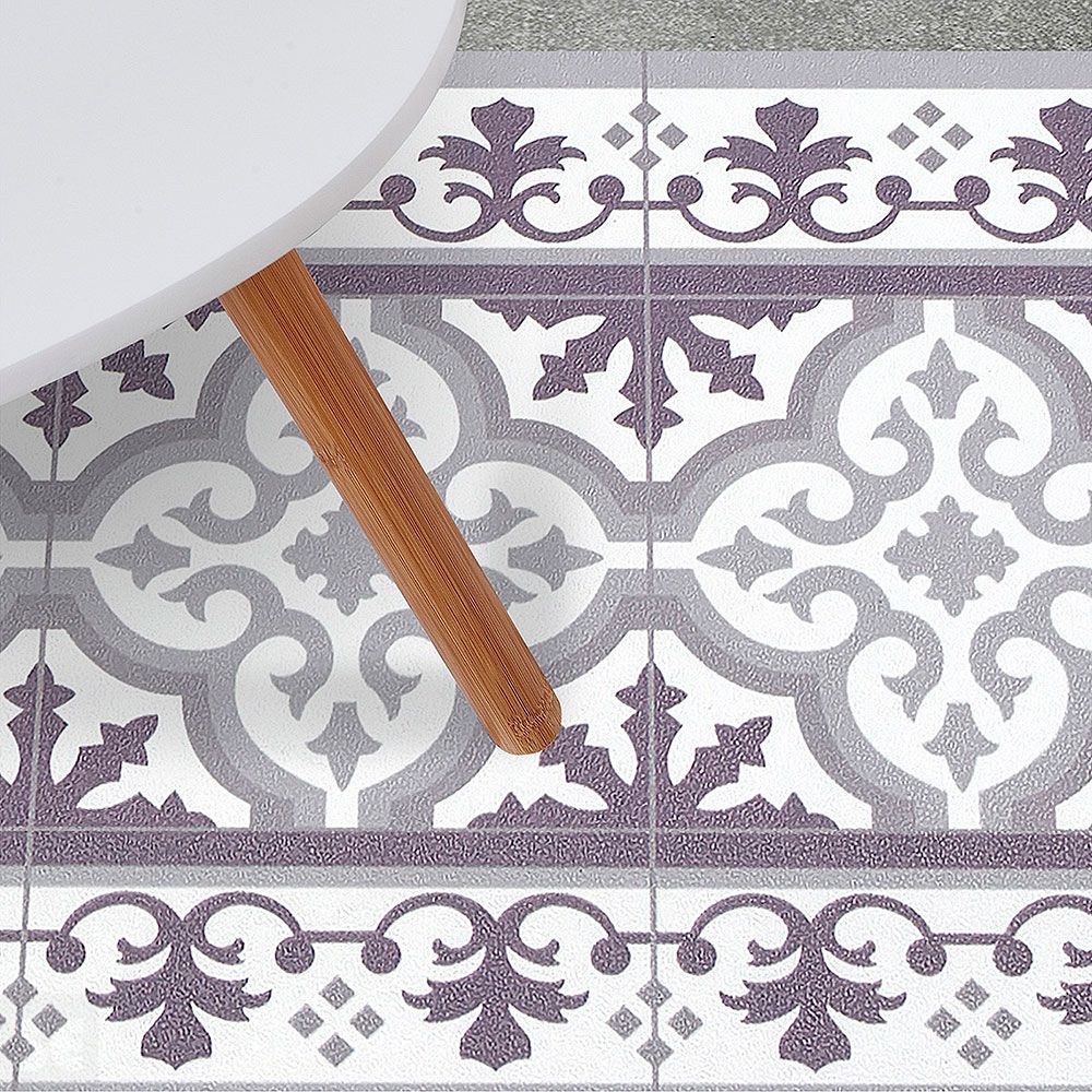 ARTDECO - Alfombra vinílica compacta Grises 60x200 cm