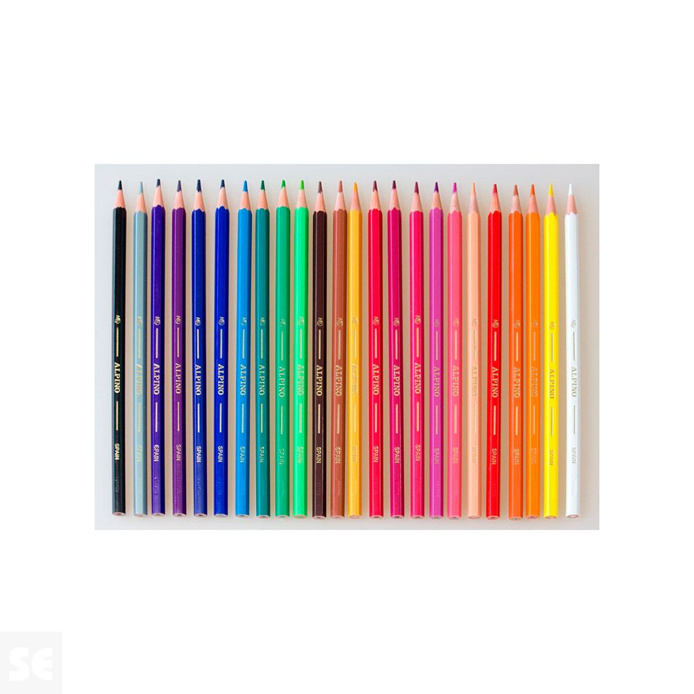 Caja Colores Lápices Alpino Wf 24 uds.