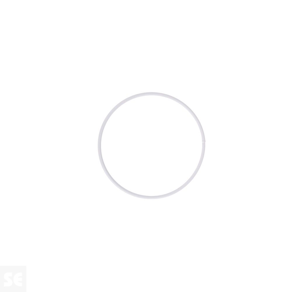 Anillas Metal Revestidas Blancas 10cm