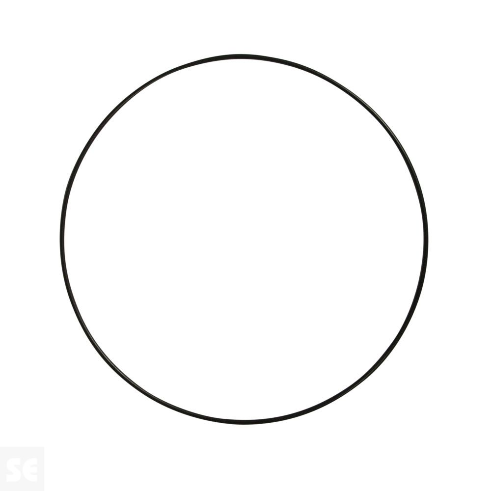 Anillas Metal Revestidas Negras 20 cm