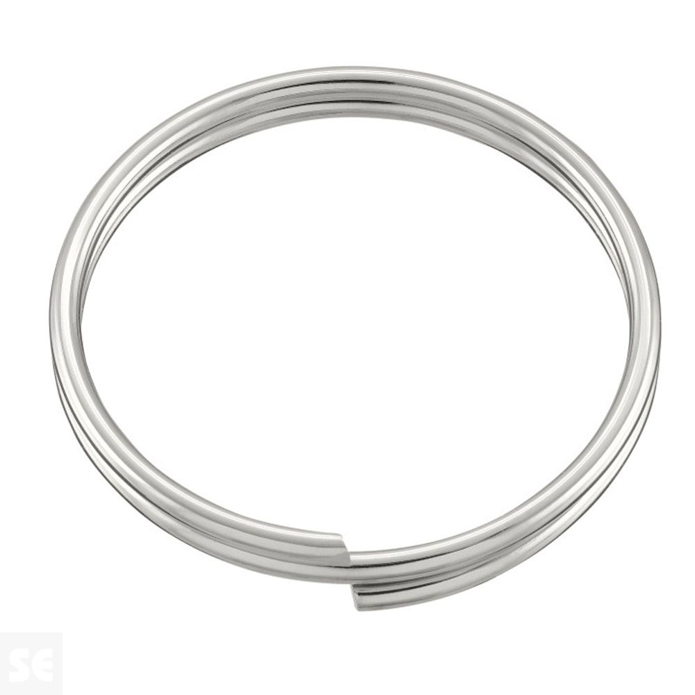 Anillos Llaveros Niquelado 20 mm (10 uds.)