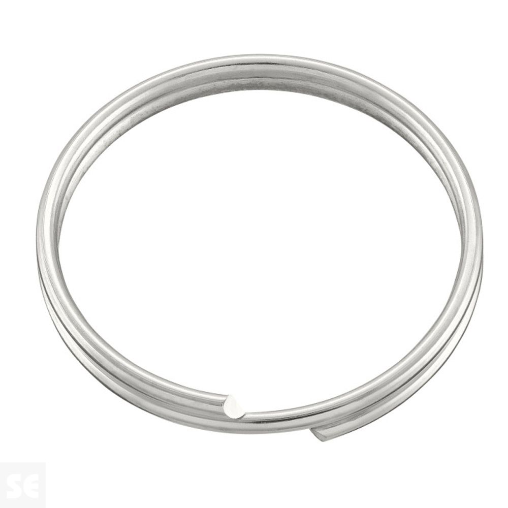 Anillos Llaveros Niquelado 25 mm (6 uds.)